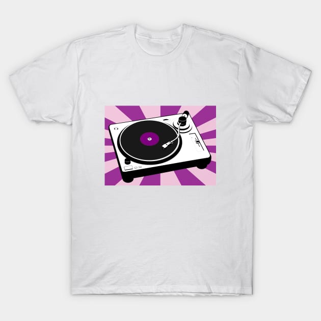 Retro turntable T-Shirt by chris@christinearnold.com